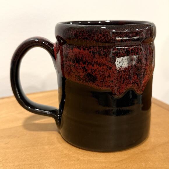 Deneen Pottery Coffee Mug Kartchner Caverns State Park Arizona 2018 Red/Black - Picture 5 of 6